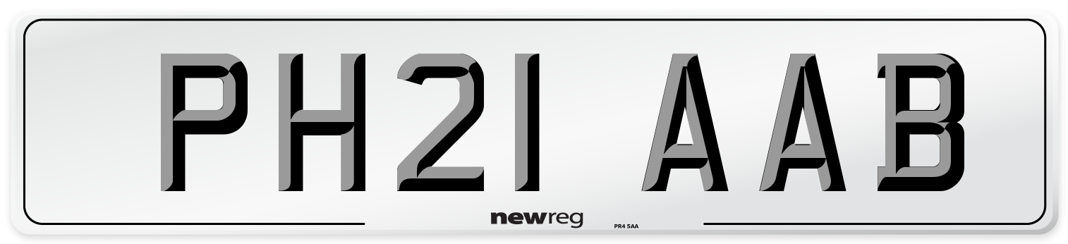 PH21 AAB Number Plate from New Reg